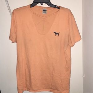 Orange , Pink Victoria secret shirt